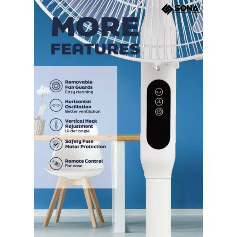 SONA SFS 6411 3 -IN-1 REMOTE STAND FAN 16"