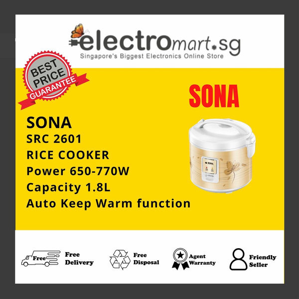 SONA SRC 2601 1.8L RICE COOKER