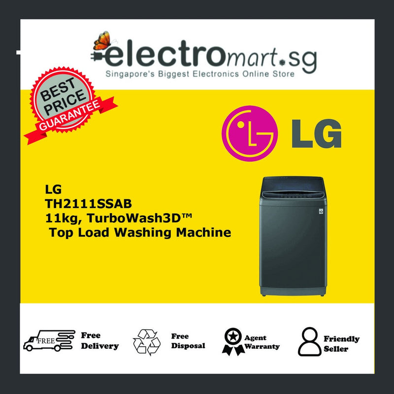 LG TH2111SSAB TurboWash3D™ Top Load Washing Machine 11KG