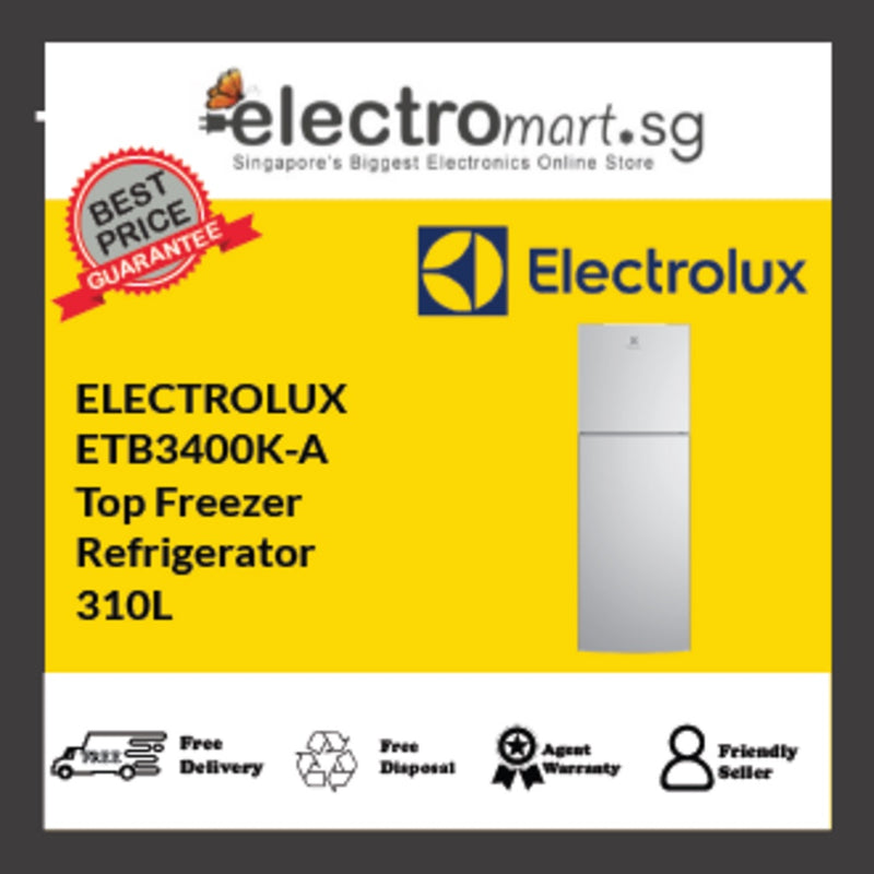 ETB3400K-A Electrolux UltimateTaste 300 top freezer refrigerator 310L