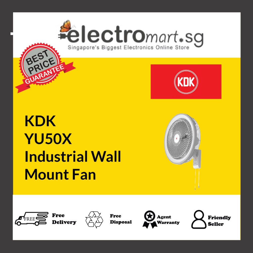 KDK YU50X 3-speed Industrial Fan with Pull Switch (50cm)