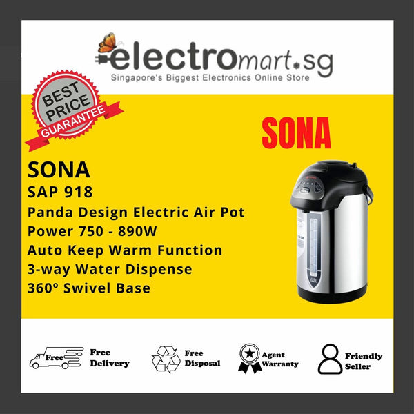 SONA SAP 918 4.3L Panda Design Electric Air Pot