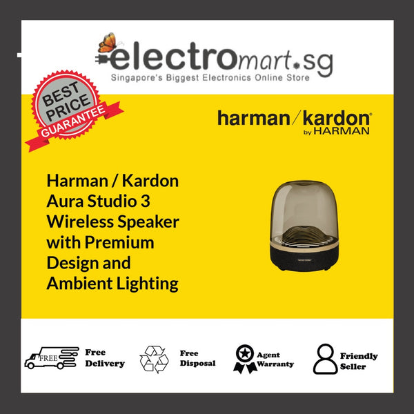 Harman / Kardon Aura Studio 3 Wireless Speaker  with Premium  Design and  Ambient Lighting