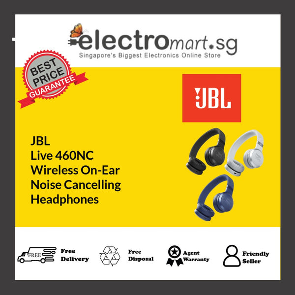 JBL Live 460NC Wireless On-Ear  Noise Cancelling  Headphones