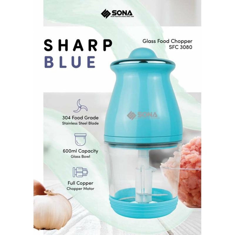 SONA SFC 3080 Glass Food Chopper