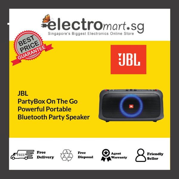 JBL PartyBox On The Go Powerful Portable  Bluetooth Party Speaker