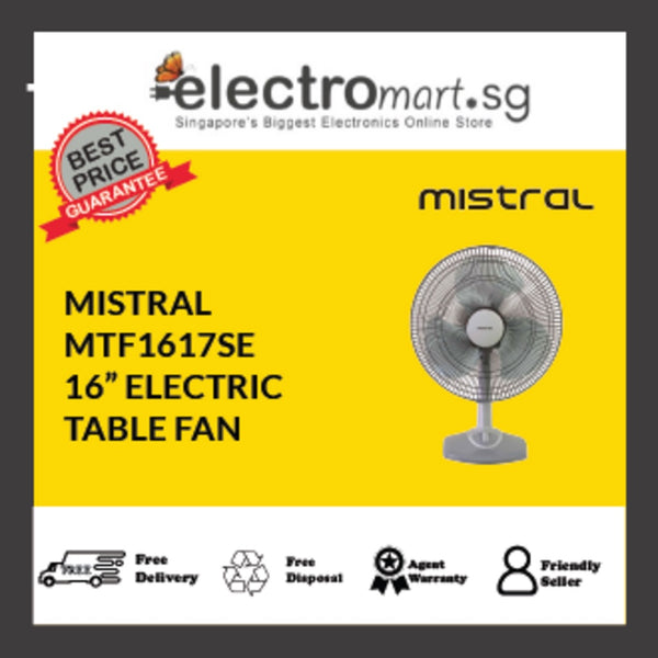 MISTRAL MTF1617SE 16” ELECTRIC  TABLE FAN