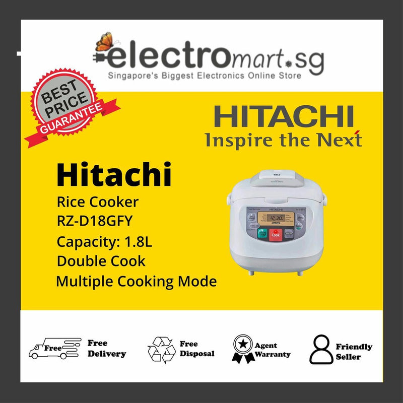 Hitachi RZ-D18GFY Microcomputer 1.8L Rice Cooker