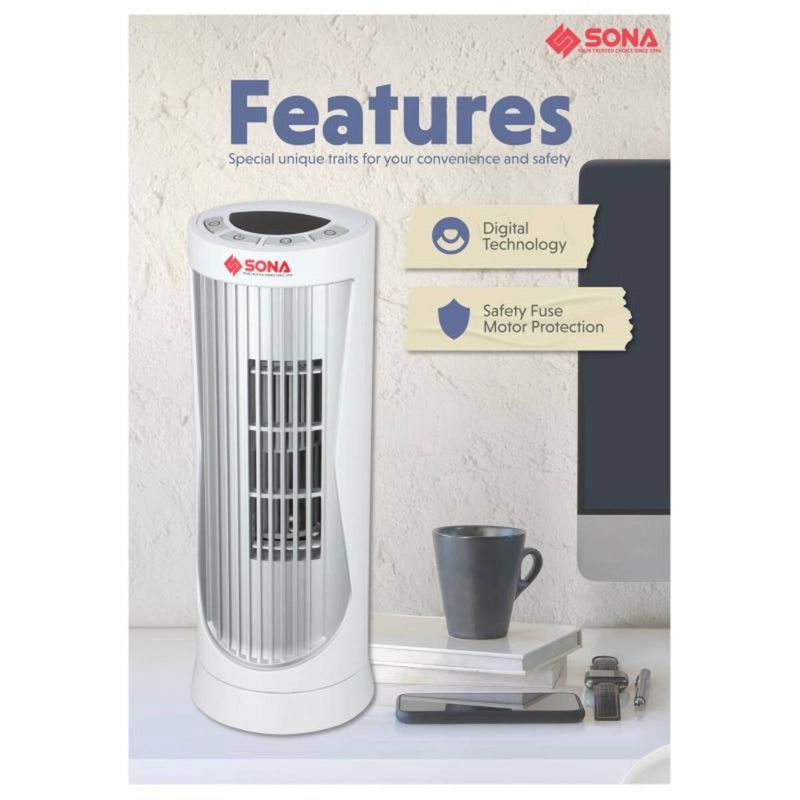 SONA SFT 1762 DIGITAL MINI PERSONAL TOWER FAN