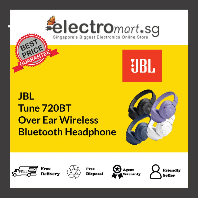 JBL Tune 720BT Over Ear Wireless  Bluetooth Headphone