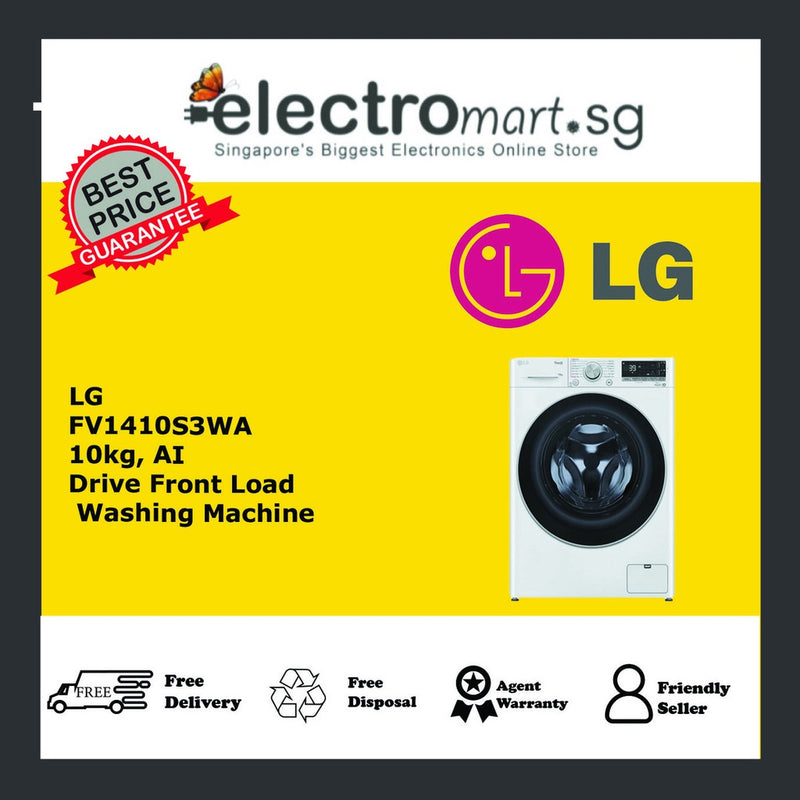 LG FV1410S3WA AI Direct Drive Front Load Washing Machine 10KG