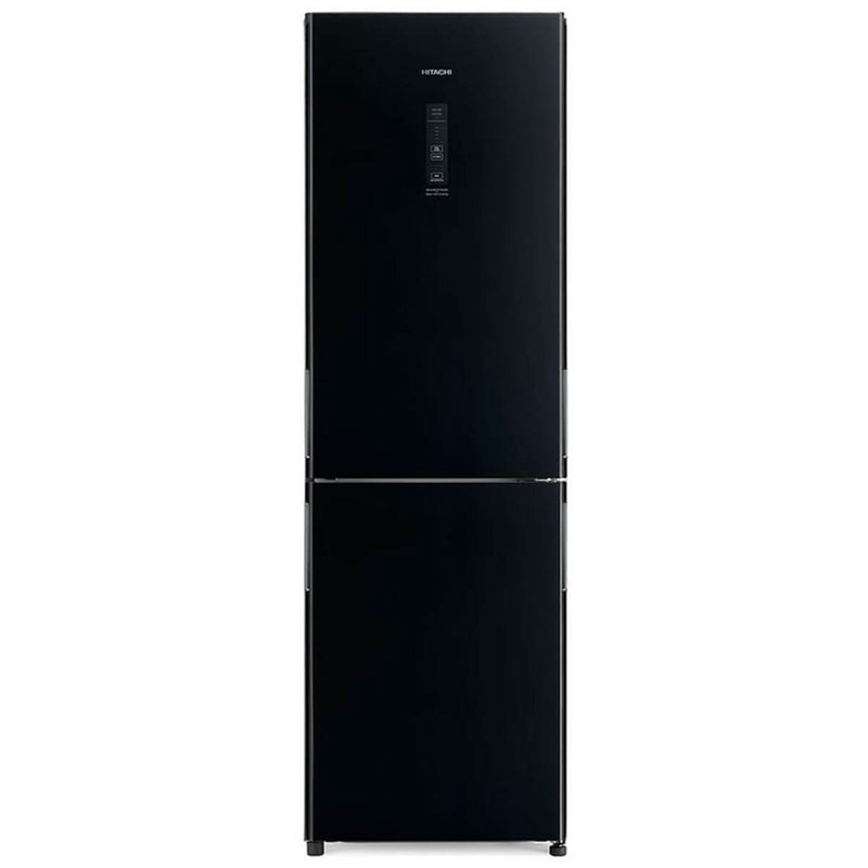 HITACHI R-BG415P6MSX-GBK Bottom Freezer 2 Door Glass Black (330L)