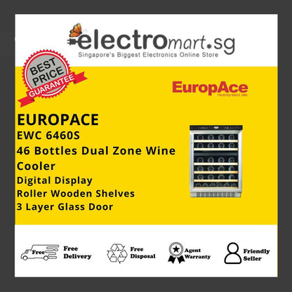 EuropAce EWC 6460S 46 Bottles Wine Chiller