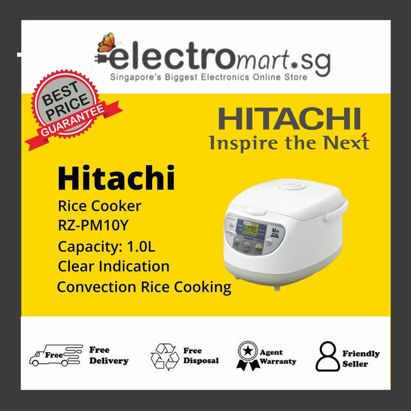 Hitachi RZ-PM10Y Digital Microcomputer Rice Cooker - 1.0 Liter