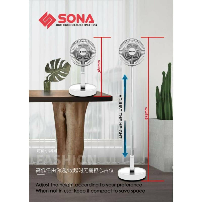 SONA SFP 1915 8” FOLDABLE PORTABLE FAN