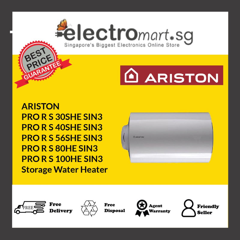 ARISTON PRO R S 30,40,56,80,100SHE SIN3 Storage Water Heater