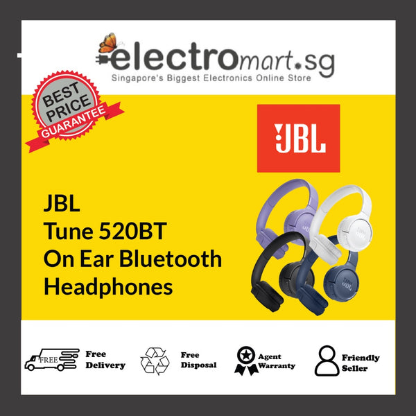 JBL Tune 520BT On Ear Bluetooth Headphones