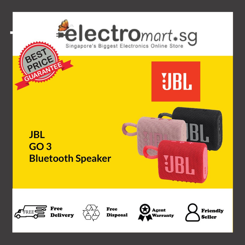 JBL GO 3 Bluetooth Speaker