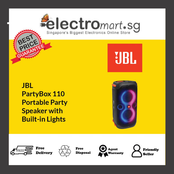 JBL PartyBox 110 Portable Party  Speaker with  Built-in Lights