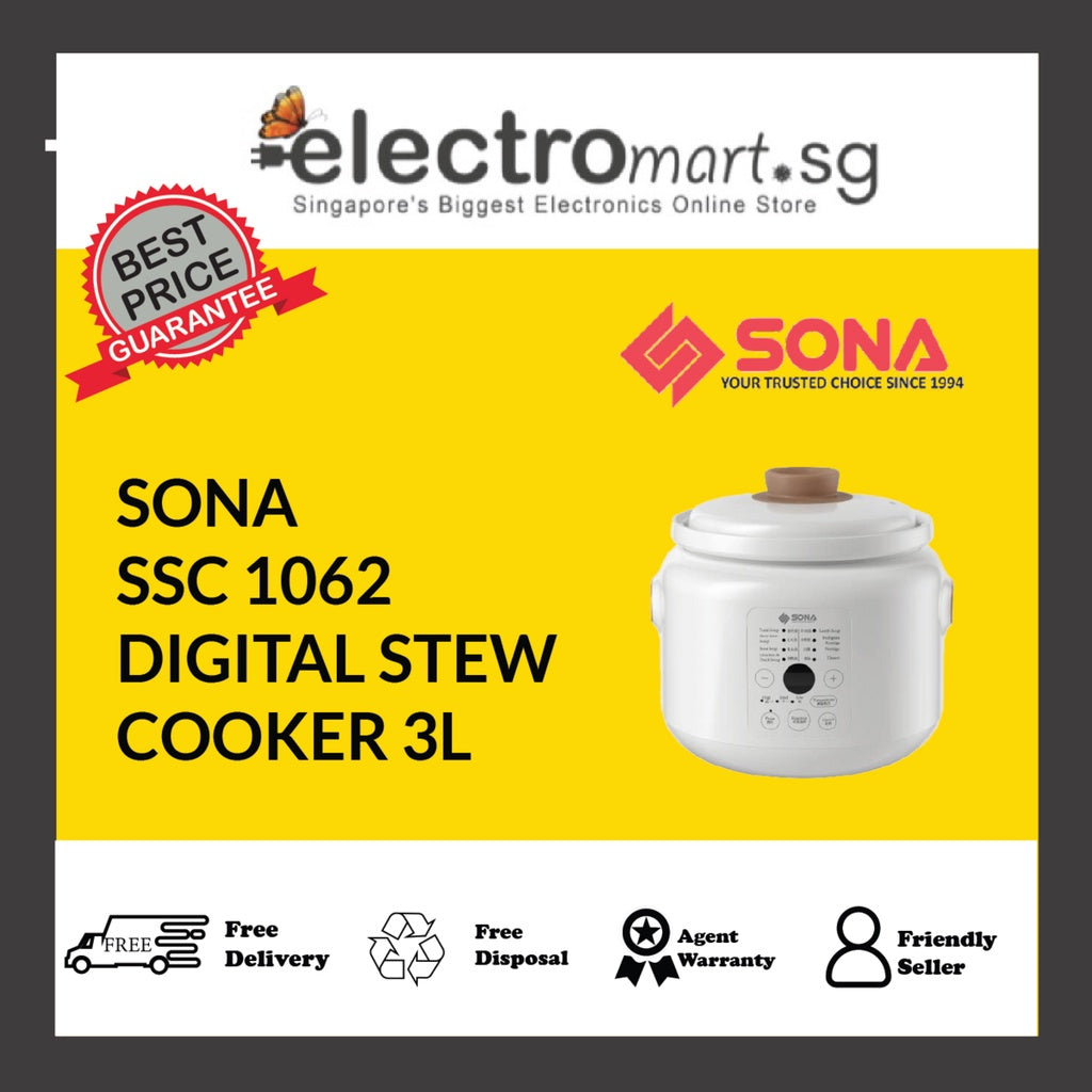 SONA SSC 1062 Digital Stew Cooker 3L