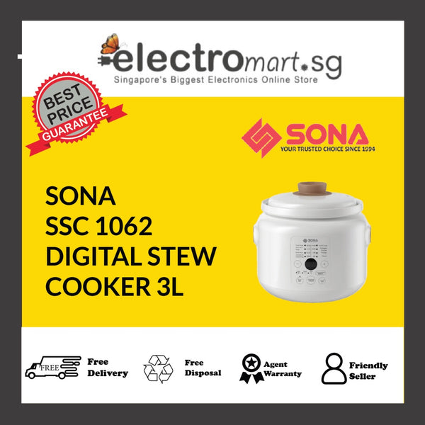 SONA SSC 1062 DIGITAL STEW  COOKER 3L