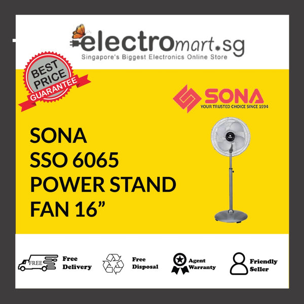 SONA SSO 6065 POWER STAND  FAN 16”