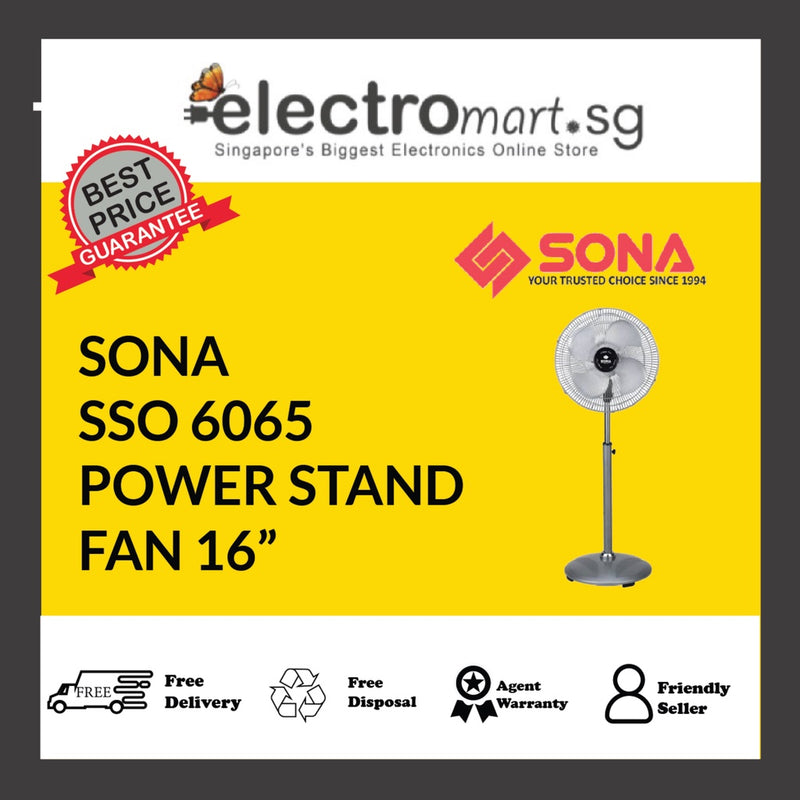 SONA SSO 6065 POWER STAND  FAN 16”