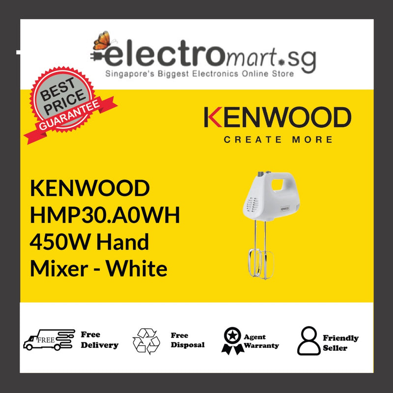 KENWOOD HMP30.A0WH  450W Hand  Mixer - White