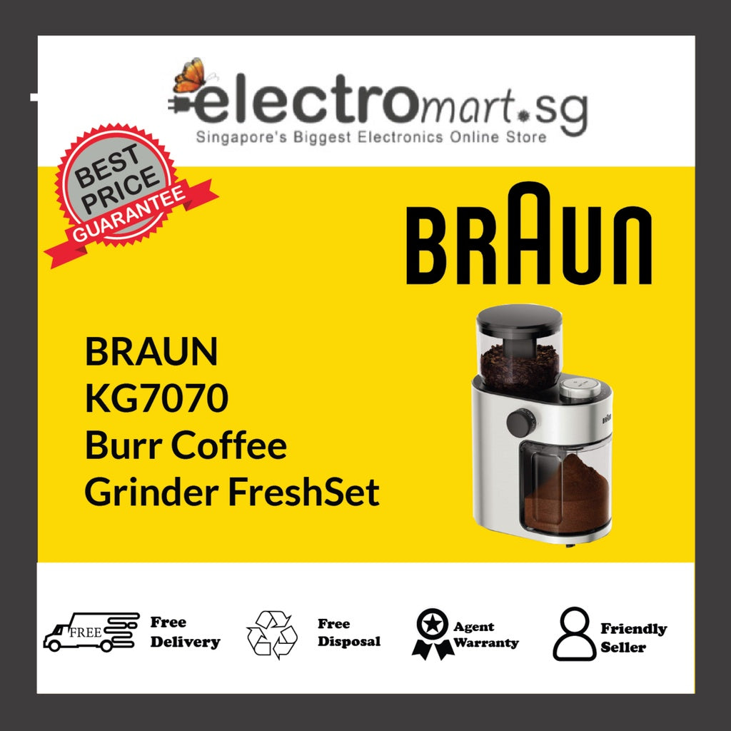 BRAUN  KG7070 Burr Coffee  Grinder FreshSet