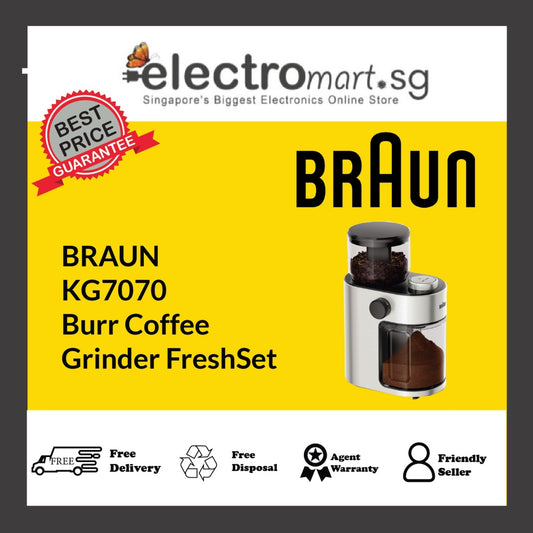 BRAUN  KG7070 Burr Coffee  Grinder FreshSet