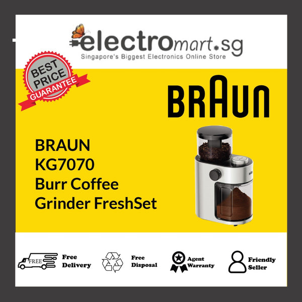 BRAUN  KG7070 Burr Coffee  Grinder FreshSet