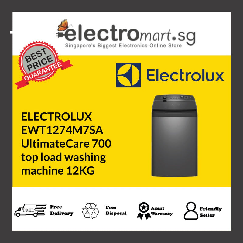 ELECTROLUX EWT1274M7SA UltimateCare 700  top load washing  machine 12KG