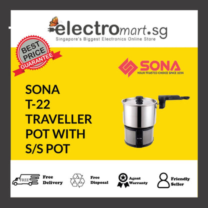 SONA T-22 Traveller Pot With S/S Pot 1L