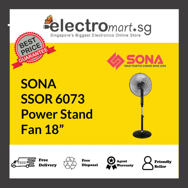 SONA SSOR 6073 Power Stand Fan 18”