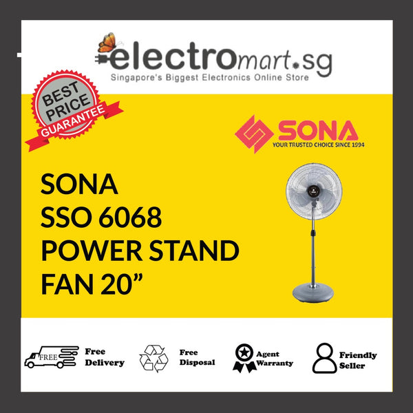 SONA SSO 6068 POWER STAND  FAN 20”