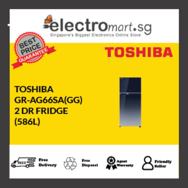 Toshiba 586L Top Mounted Freezer Refrigerator - Gradient Blue (GR-AG66SA(GG))