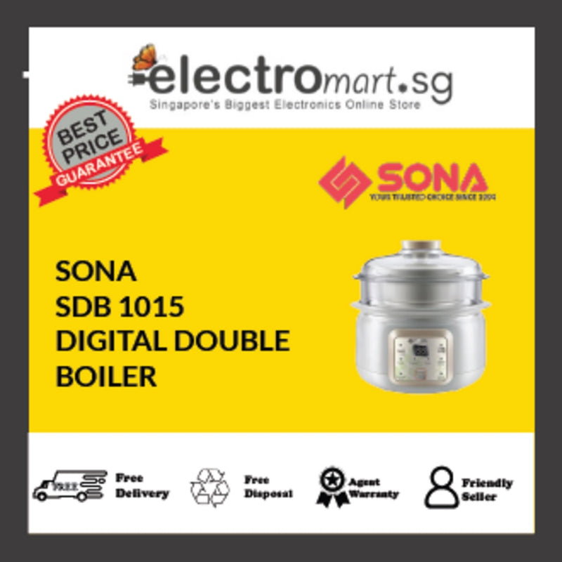 SONA SDB 1015 DIGITAL DOUBLE  BOILER