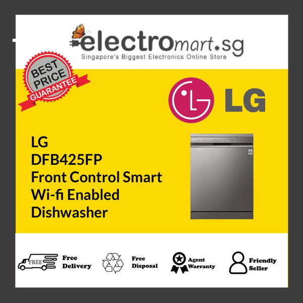 LG  DFB425FP Front Control Smart  Wi-fi Enabled  Dishwasher