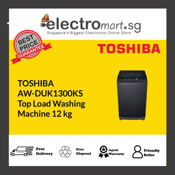 TOSHIBA AW-DUK1300KS Top Load Washing  Machine 12 kg