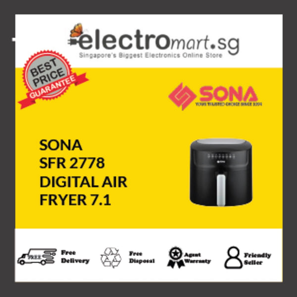 SONA SFR 2778 DIGITAL AIR  FRYER 7.1