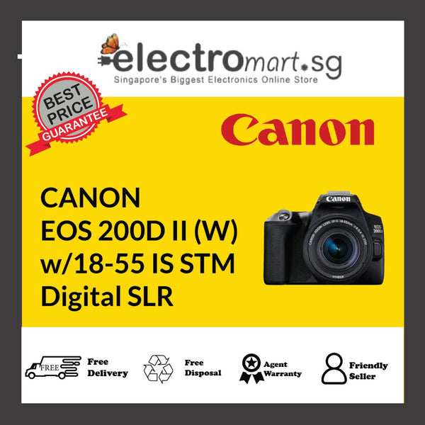 CANON EOS 200D II (W)  w/18-55 IS STM Digital SLR
