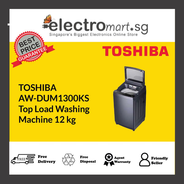 TOSHIBA AW-DUM1300KS  Top Load Washing  Machine 12 kg