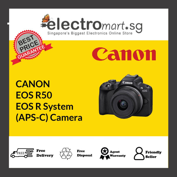 CANON EOS R50 EOS R System (APS-C) Camera (EOS R50 RF-S18-45mm IS STM  + RF-S55-210mm IS STM)