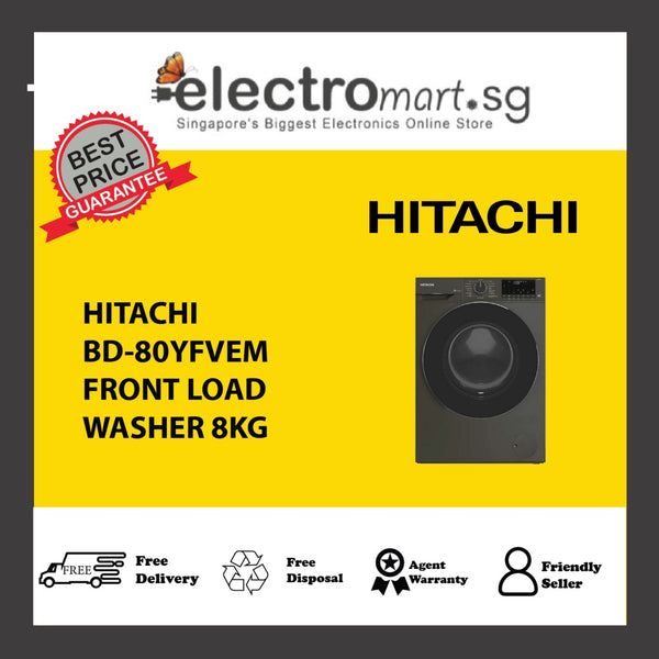 HITACHI BD-80YFVEM FRONT LOAD  WASHER 8KG