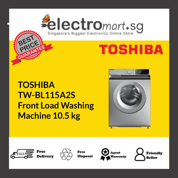 TOSHIBA TW-BL115A2S Front Load Washing  Machine 10.5 kg