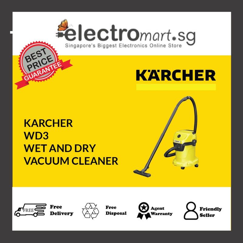 KARCHER WD 3 WET AND DRY VACUUM CLEANER