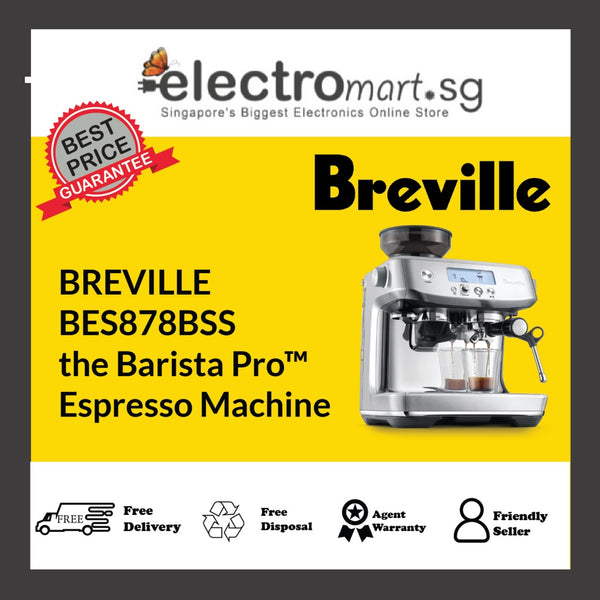 BREVILLE BES878BSS the Barista Pro™ Espresso Machine