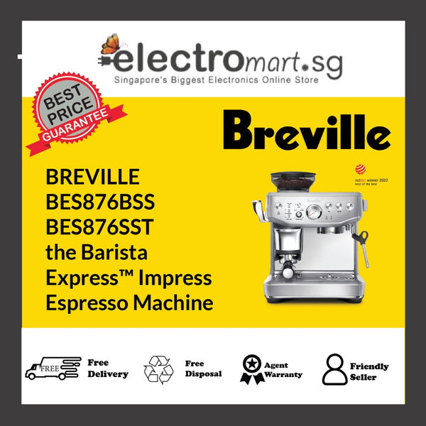 BREVILLE BES876BSS / BES876SST the Barista  Express™ Impress Espresso Machine