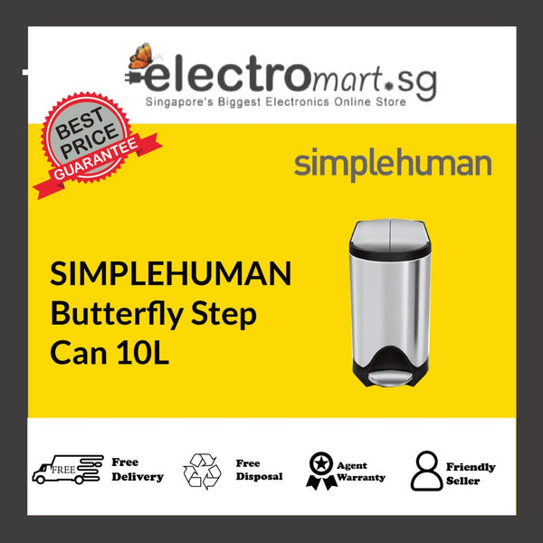 SIMPLEHUMAN Butterfly Step Can 10L
