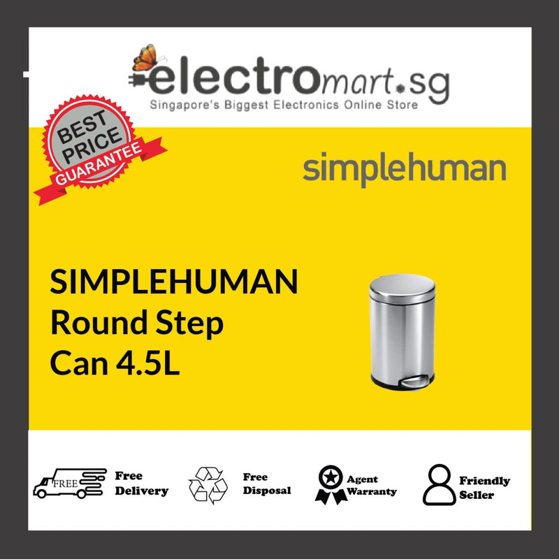 SIMPLEHUMAN Round Step  Can 4.5L